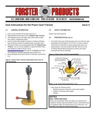 User Instructions for the Power Case Trimmer ... - Forster Products