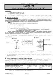 Simulation démodulateur FM - Ressources et projets électroniques