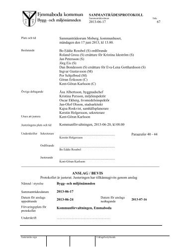 Protokoll 2013-06-17 - Emmaboda kommun