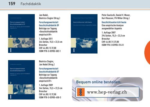 Verlagsprogramm herunterladen - h.e.p. verlag ag, Bern