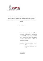 PLANEJAMENTO DE REDE LOGÃSTICA DE TRANSPORTE ... - UFRJ