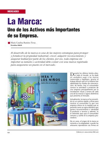 Mercadeo La Marca - Revista El Mueble y La Madera