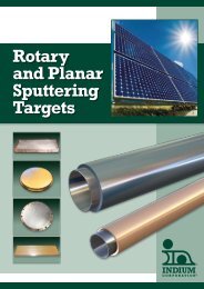 Rotary and Planar Sputtering Targets