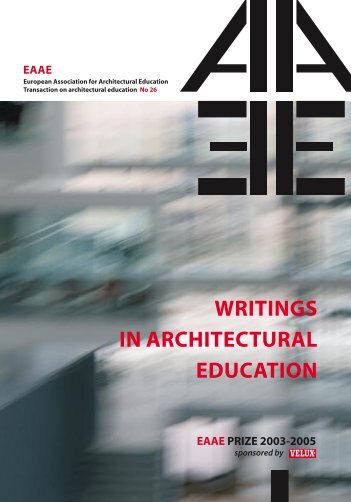 writings in architectural education - School of Architecture + Design