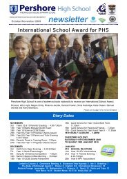 newsletter - Pershore High School