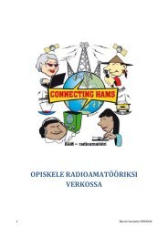 OPISKELE RADIOAMATÖÖRIKSI VERKOSSA - Sral