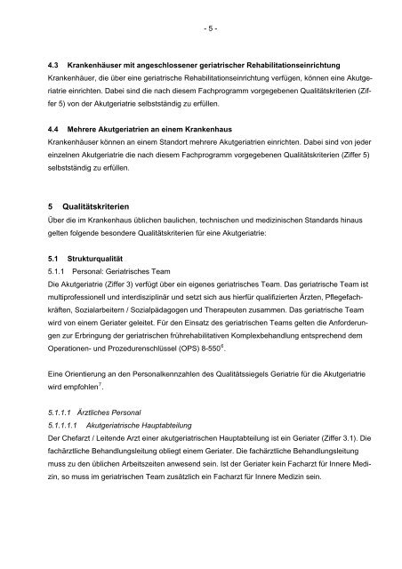 Fachprogramm Akutgeriatrie - Bayerisches Staatsministerium für ...