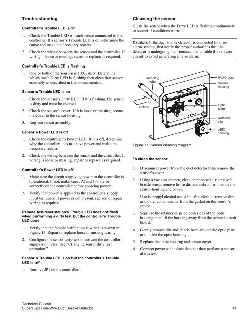 SuperDuct Four-Wire Duct Smoke Detector - UTCFS Global Security ...