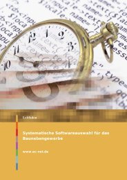 Systematische Softwareauswahl für das Baunebengewerbe - MECK