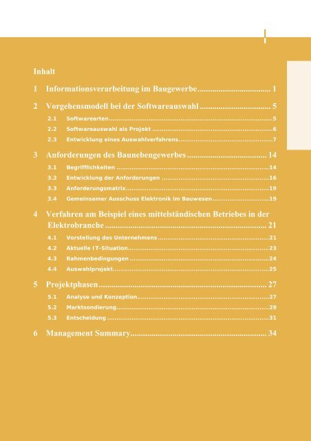 Systematische Softwareauswahl für das Baunebengewerbe - MECK