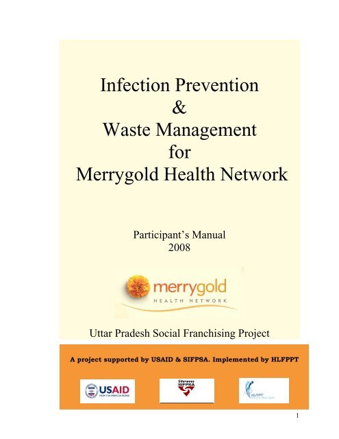 MODULE 1: Infection Control and Waste Management - State ...