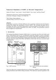 Numerical Simulation of IGBTs at Elevated Temperatures