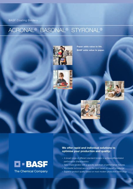 ACRONAL® BASONAL® STYRONAL® - BASF Packaging Portal