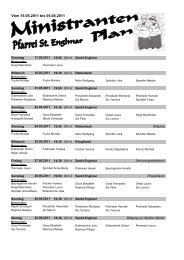 Ministrantenplan vom 16.05.2011 bis 05.06.2011 - englmarer-minis.de