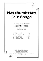 Northumbrian Folk Songs - John Kilpatrick's Home Page