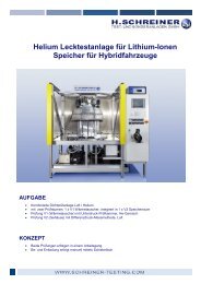 Helium Lecktestanlage für Lithium-Ionen ... - H.Schreiner Test