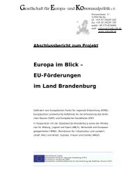 Europa im Blick â€“ EU-FÃ¶rderungen im Land Brandenburg - geko