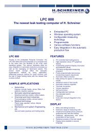 LPC 800 - H.Schreiner Test