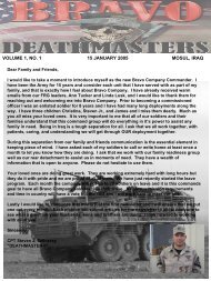 Bravo Company Newsletter - 5th INFANTRY REGIMENT ...