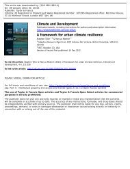 A framework for urban climate resilience - acccrn