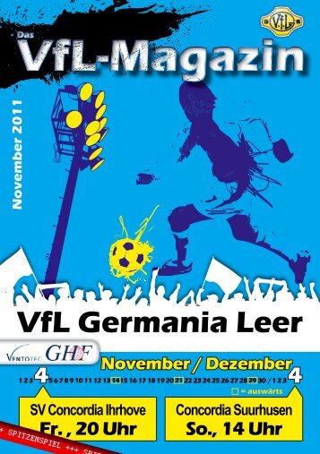 Stadionmagazin zum Spiel herunterladen - VfL Germania Leer
