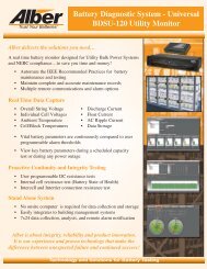 Battery Diagnostic System - Universal BDSU-120 Utility Monitor - Alber