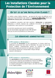 Installations ClassÃ©es pour la Protection de l'Environnement