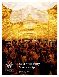 Gala After Party Sponsorship - Brooklyn Botanic Garden