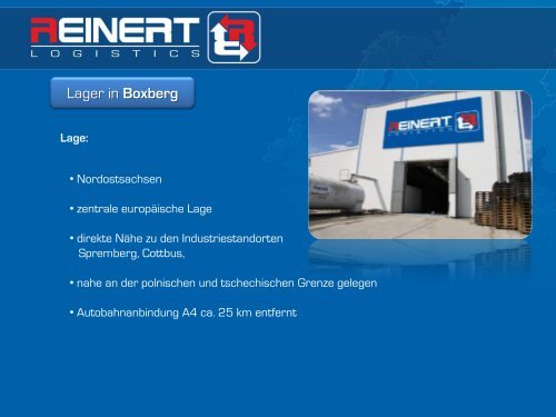 Boxberg - REINERT Logistic