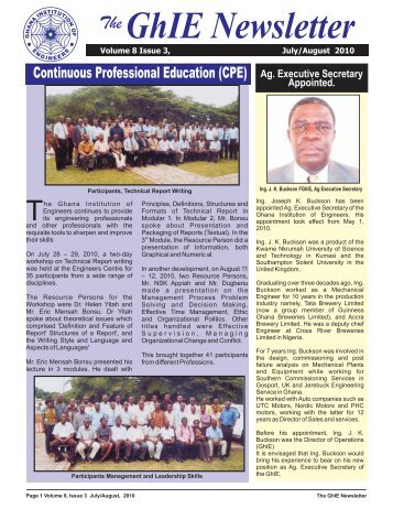 july CPD.cdr - Ghana Institution of Engineers (GhIE)