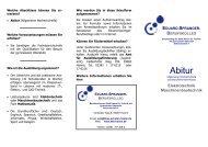Information-Flyer - Eduard-Spranger-Berufskolleg