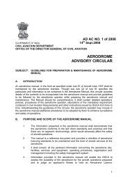 aerodrome advisory circular - Directorate General of Civil Aviation