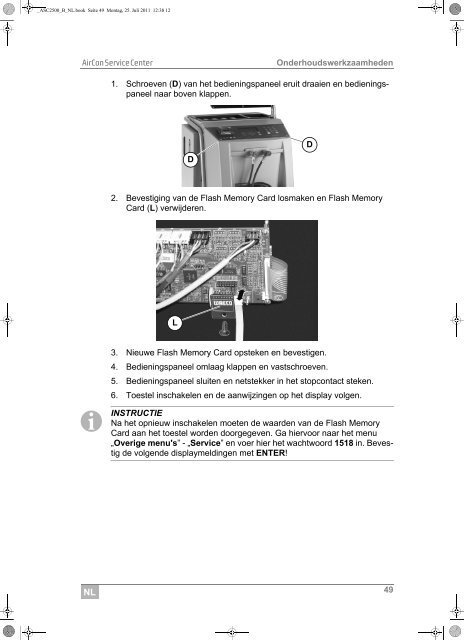 Bedieningshandleiding in Nederlands - WAECO - AirCon Service