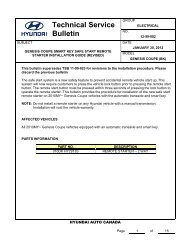 Technical Service Bulletin - Hyundai Canada