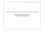 Bachelor of Science Raumplanung Vorlesungsreihe SS 08 und WS ...