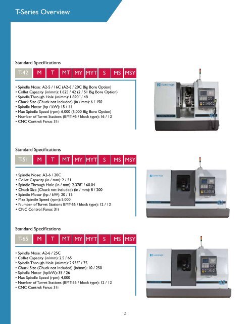 T-Series Brochure - Hardinge