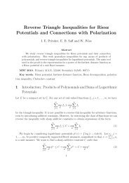 Reverse Triangle Inequalities for Riesz Potentials and Connections ...