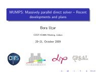 MUMPS: Massively parallel direct solver ... - ComplexHPC.org