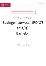 Modulhandbuch Bauingenieurwesen