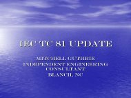 IEC TC 81 Update - Lightning Protection Institute