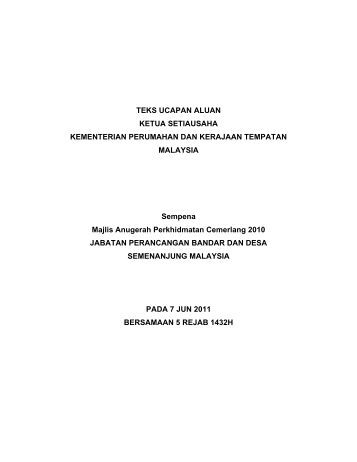 1 DERAF TEKS UCAPAN ALUAN PRESIDEN OUM SEMPENA 