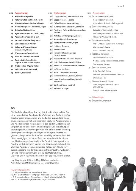 Broschüre Holzbaupreis Tirol 2011 (pdf, 14MB)
