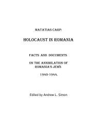 Holocaust in Romania - Corvinus Library - Hungarian History