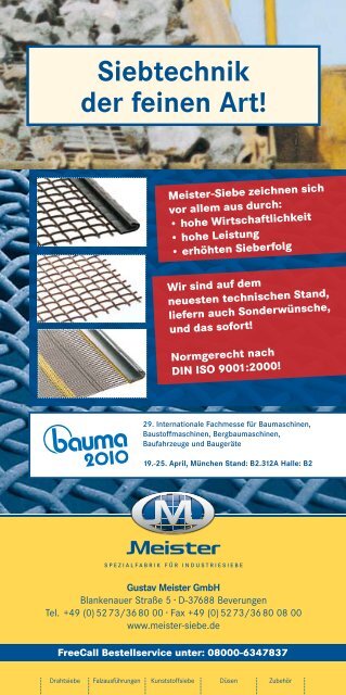 MESSE 9-25 April, Munich - Mineral Processing