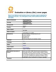 ind 163-saksham - CARE International's Electronic Evaluation Library