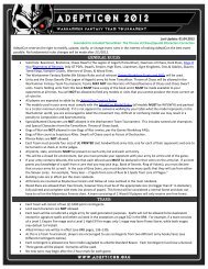 WARHAMMER FANTASY TEAM TOURNAMENT GENERAL RULES ...