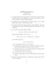 MATH 223 Assignment 4 due March 1 35 marks + bonus 1. (4 marks ...