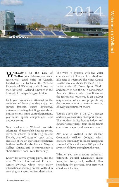 Welland's Visitor Guide - City of Welland