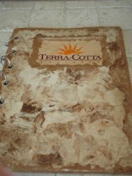 Download Terracotta menu (PDF File)
