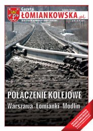 Gazeta Łomiankowska.pl nr 19 z 25 stycznia 2013 (pdf 5,36 MB)